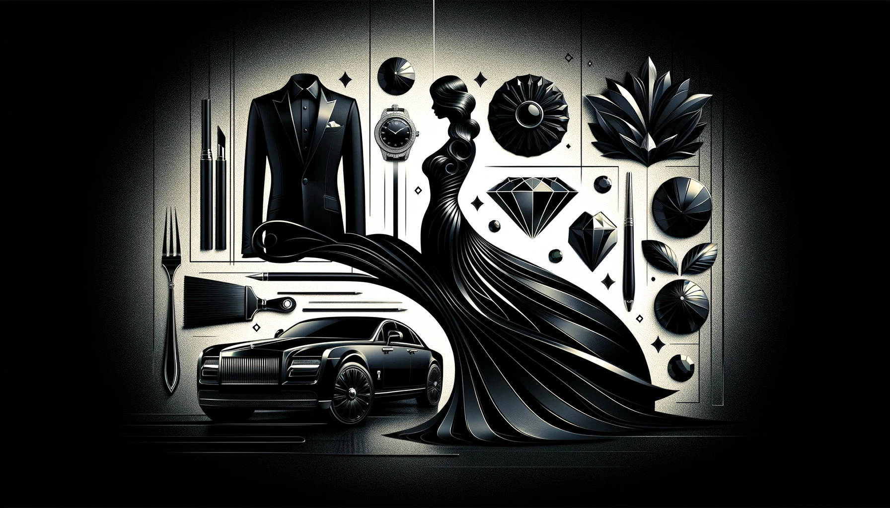 Schwarz symbolisiert vor allem Luxus, Eleganz und etwas Geheimnisvolles
